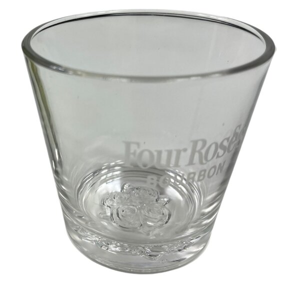 Kentucky Bourbon Collectible Whiskey Barware Glasses (2) Jim Beam & Four Roses - Picture 7 of 15